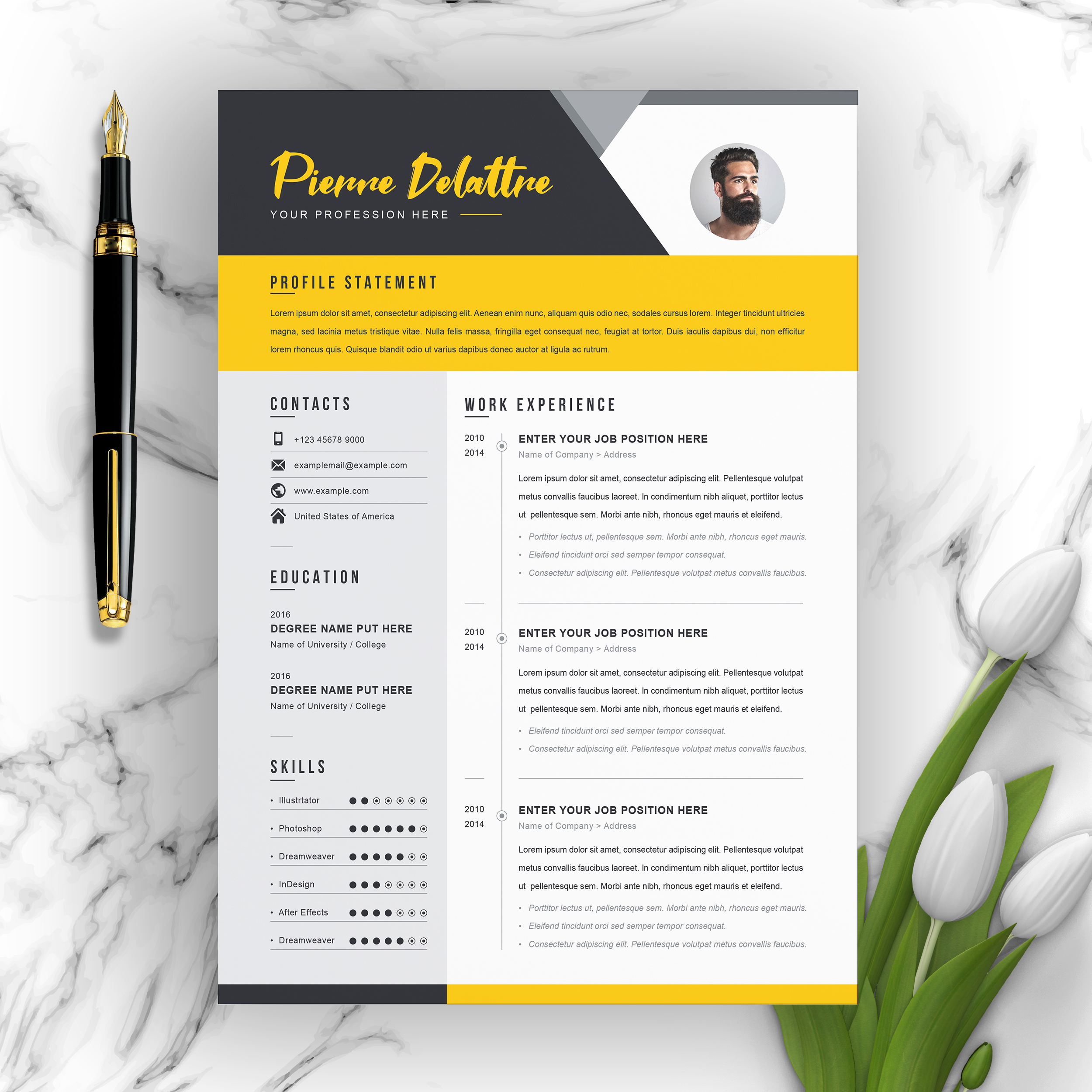 Free Resume Templates With Multiple File Formats regarding sizing 2500 X 2500