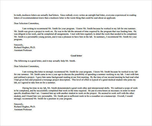 Free Sample Recommendation Letter For A Student Akali in sizing 585 X 487
