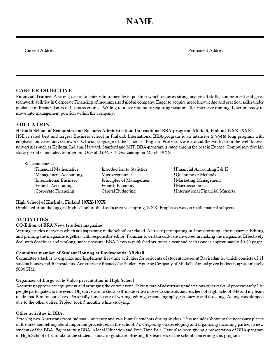 Free Sample Resume Template Cover Letter And Writing Tips inside sizing 957 X 1241