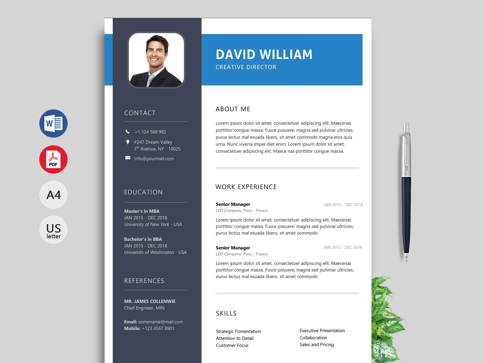 Free Simple Resume Cv Templates Word Format 2020 Resumekraft pertaining to dimensions 1920 X 1440