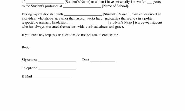 Free Student Recommendation Letter Template With Samples regarding proportions 2550 X 3301