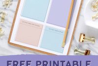 Free Stylish Feminine Printable Meeting Agenda Template intended for size 1520 X 2440