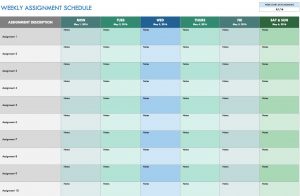 Free Weekly Schedule Templates For Excel Schedule with measurements 1262 X 825