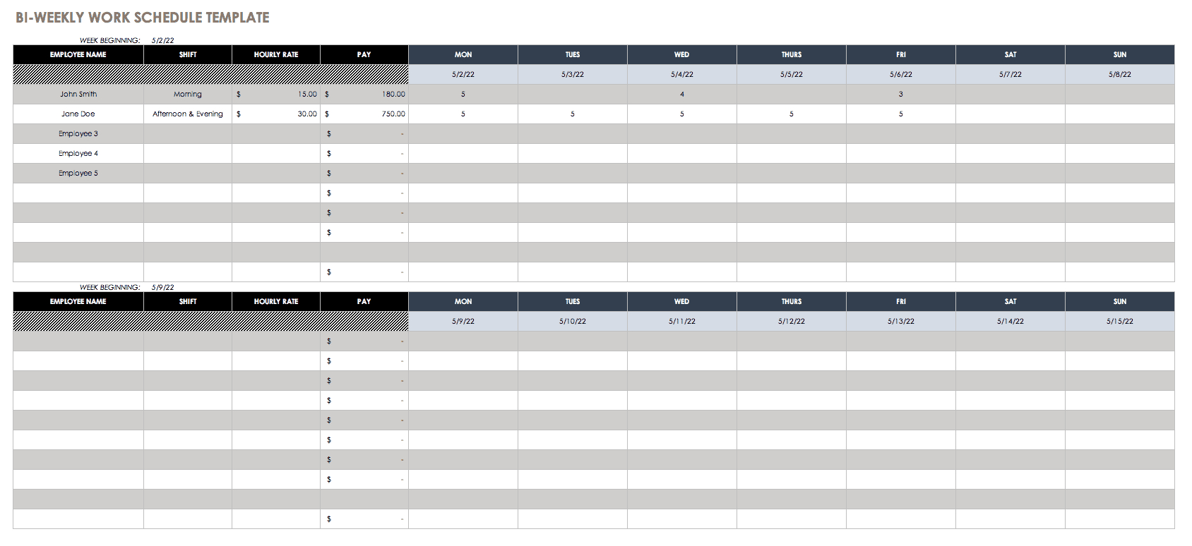 Free Weekly Schedule Templates For Excel Smartsheet in sizing 1688 X 774