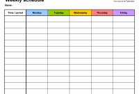 Free Weekly Schedule Templates For Word 18 Templates in sizing 3214 X 2422