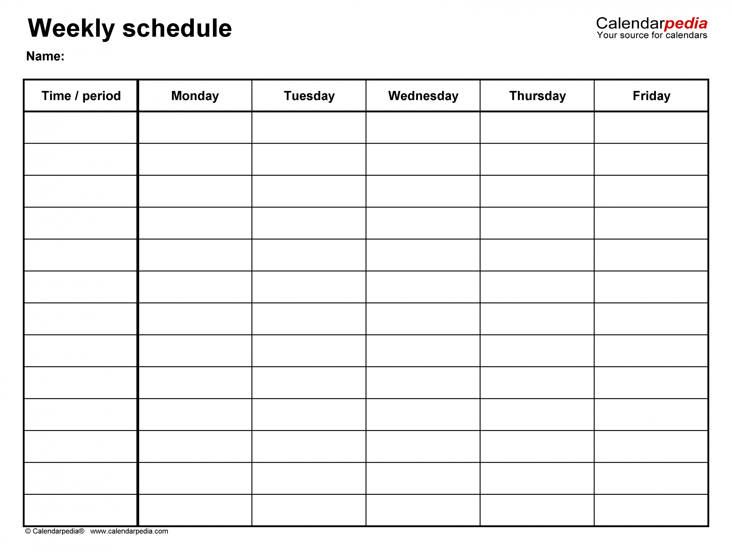 Free Weekly Schedule Templates For Word 18 Templates regarding dimensions 3214 X 2422