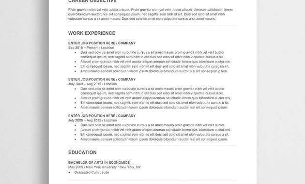 Free Word Resume Templates Free Microsoft Word Cv Templates intended for measurements 850 X 930