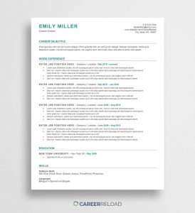 Free Word Resume Templates Free Microsoft Word Cv Templates throughout size 850 X 930