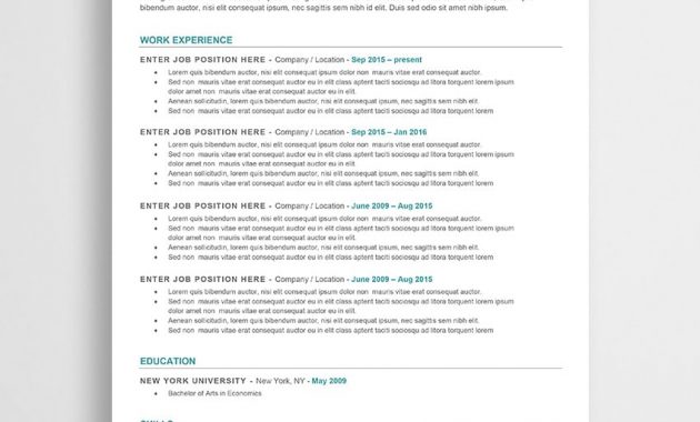 Free Word Resume Templates Free Microsoft Word Cv Templates throughout size 850 X 930