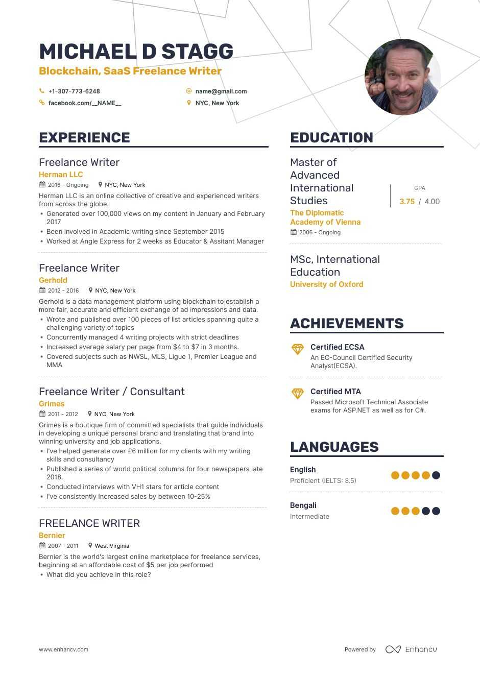 Freelance Writer Resume Examples And Skills You Need To Get Hired with sizing 940 X 1330