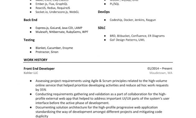 Front End Developer Resume Sample Template Word Pdf regarding sizing 2481 X 3508