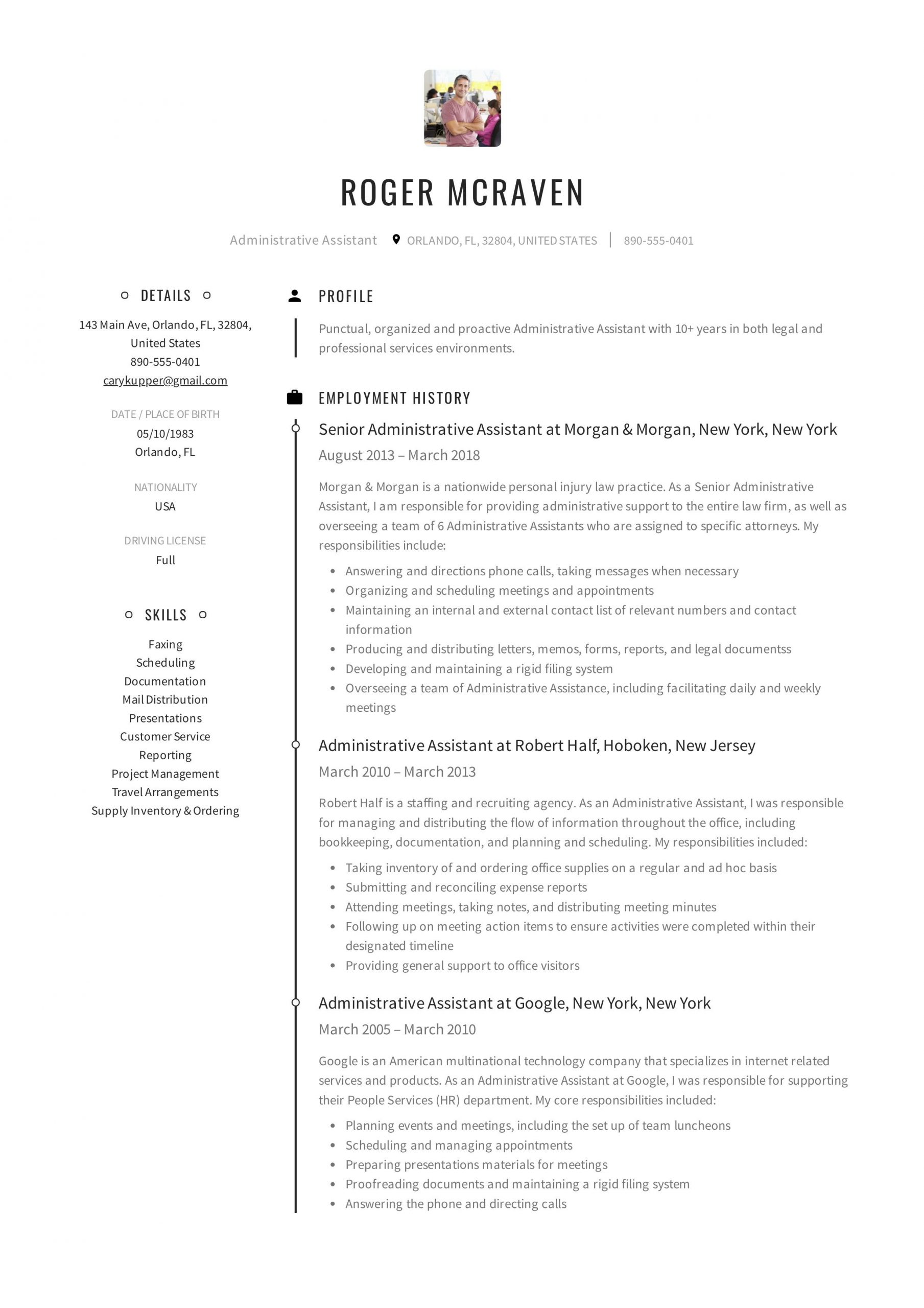 Full Guide Administrative Assistant Resume Administrative inside dimensions 2479 X 3508