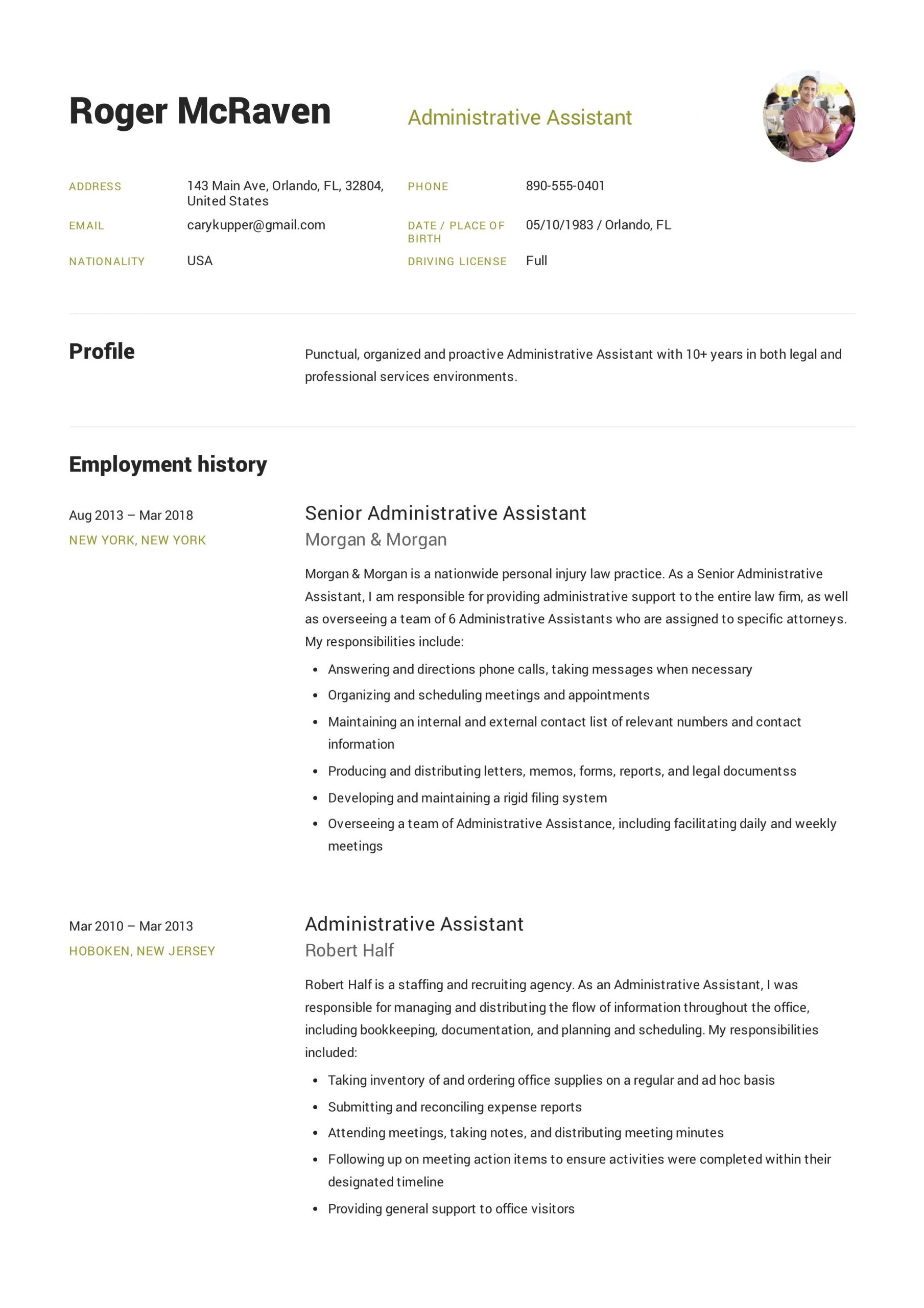 Full Guide Administrative Assistant Resume Resume regarding dimensions 2479 X 3508