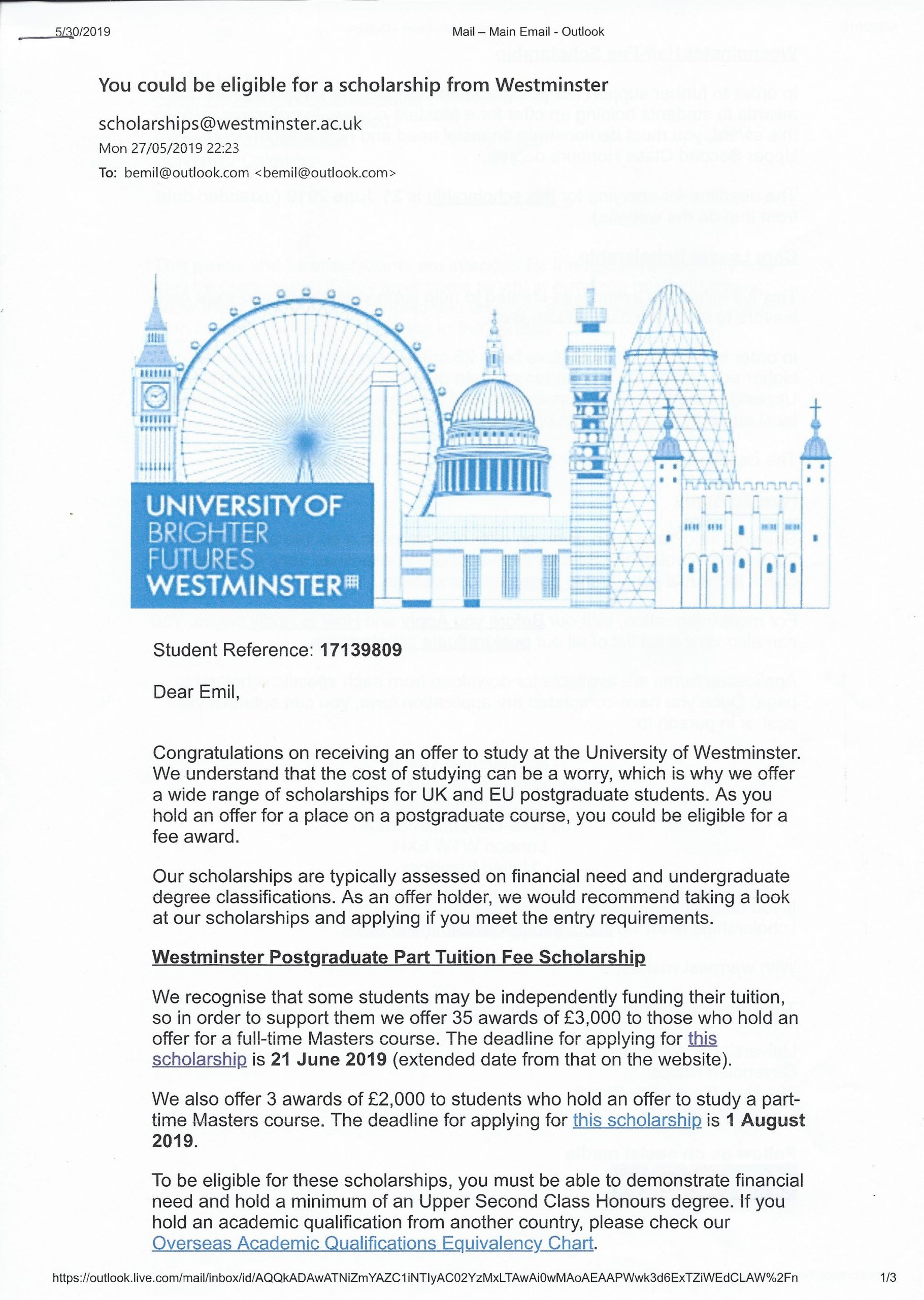 Fund A Course At Uni Of Westminster A Personal Causes inside size 2480 X 3488