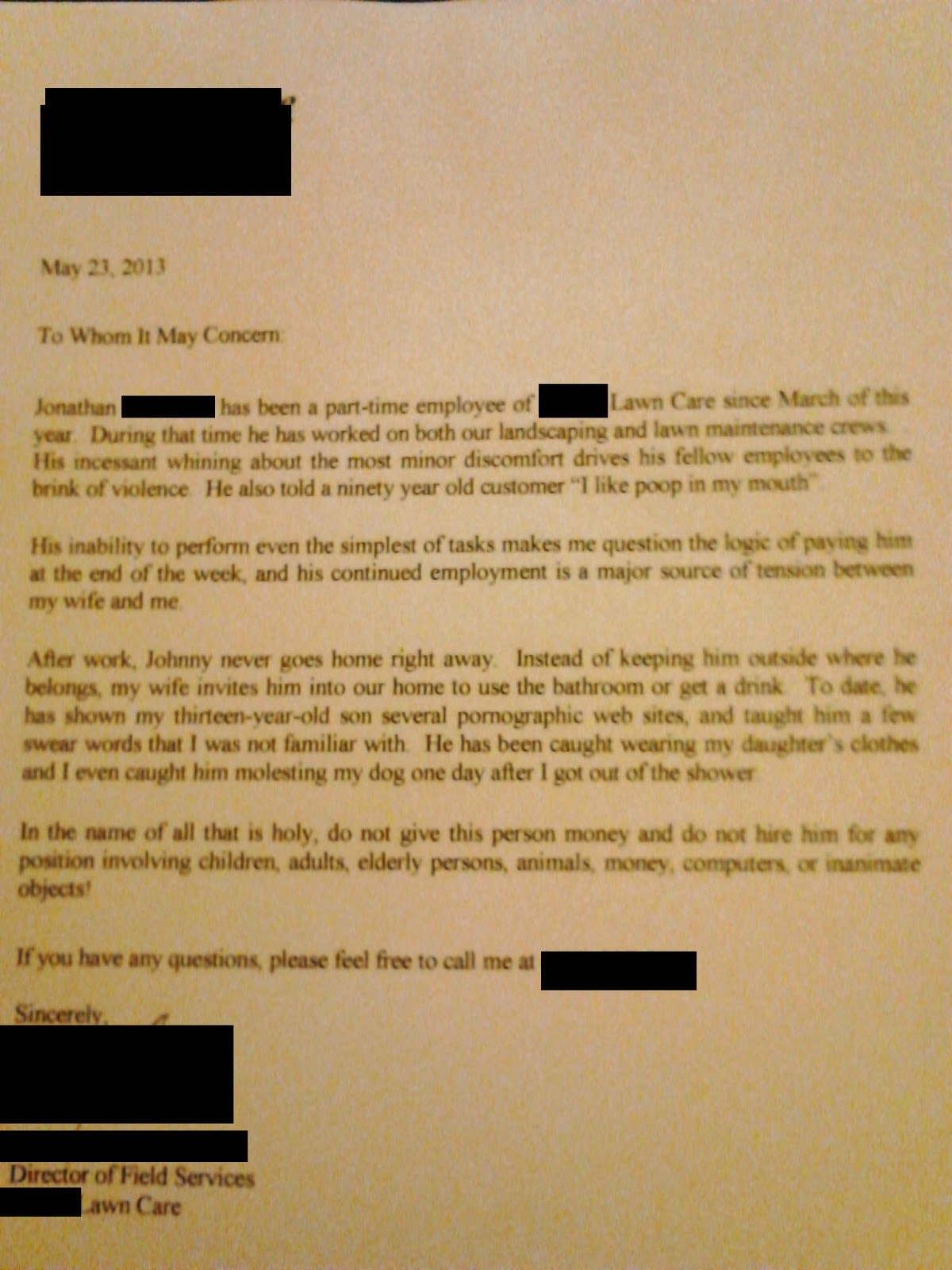 Funny Letter Of Recommendation Debandje within dimensions 1200 X 1600