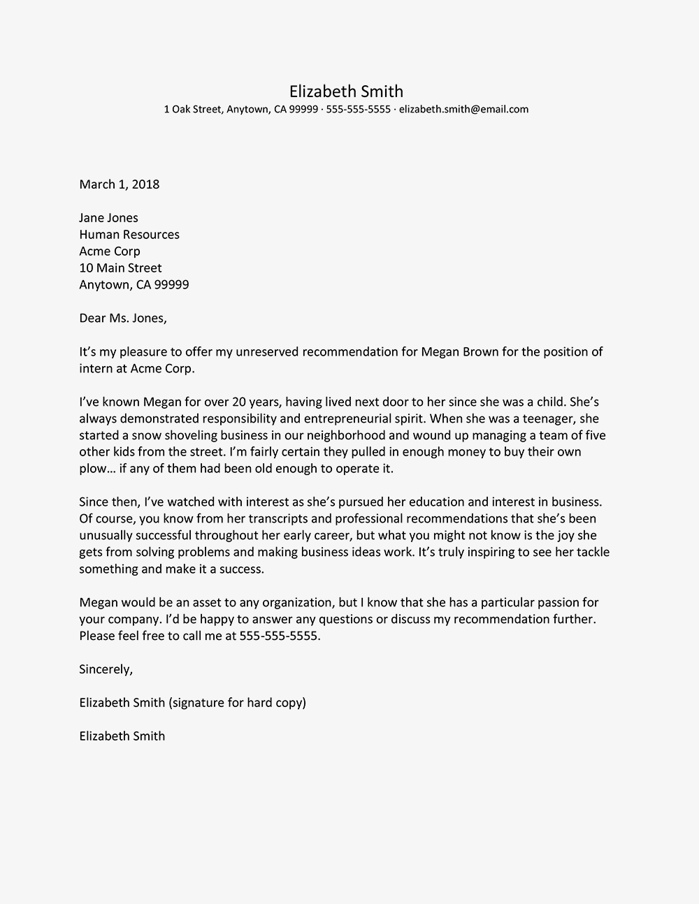 General Letter Of Recommendation For Employee Debandje intended for sizing 1000 X 1294