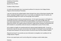 General Letter Of Recommendation For High School Student Enom for proportions 1000 X 1294