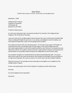 General Letter Of Recommendation For High School Student Enom for proportions 1000 X 1294