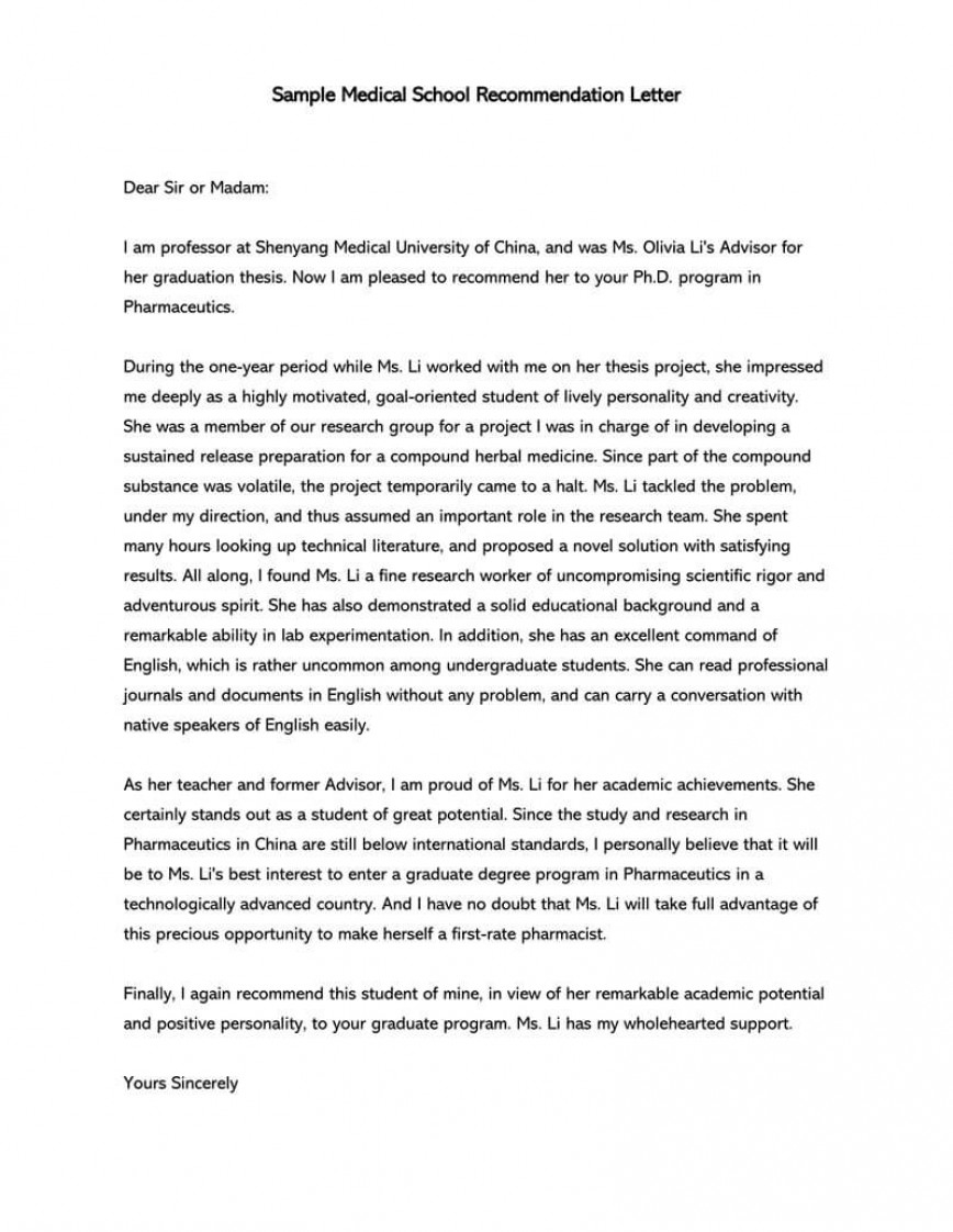 General Letter Of Recommendation Template Addictionary throughout size 868 X 1122