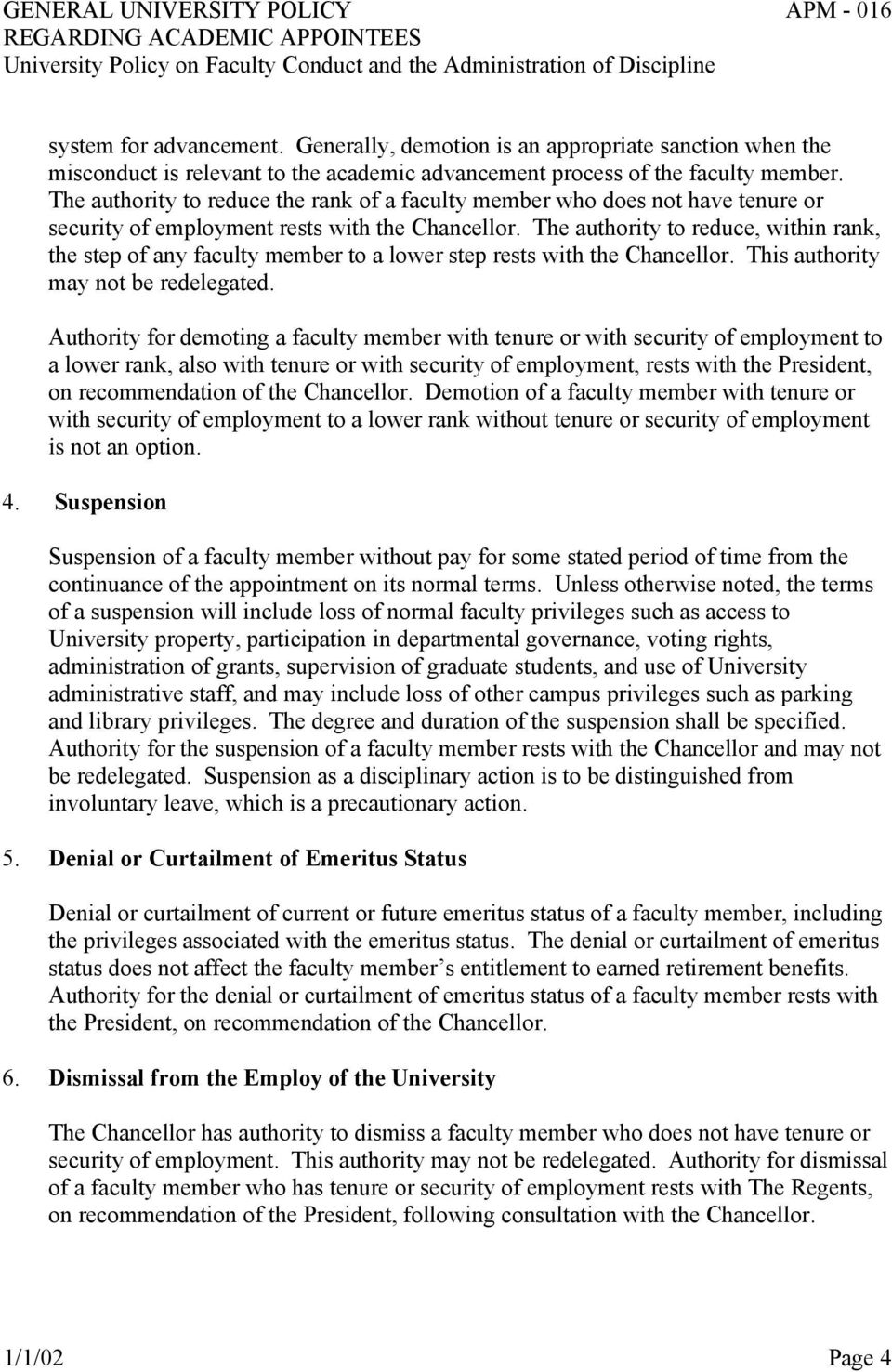 General University Policy Apm Regarding Academic Appointees in proportions 960 X 1476