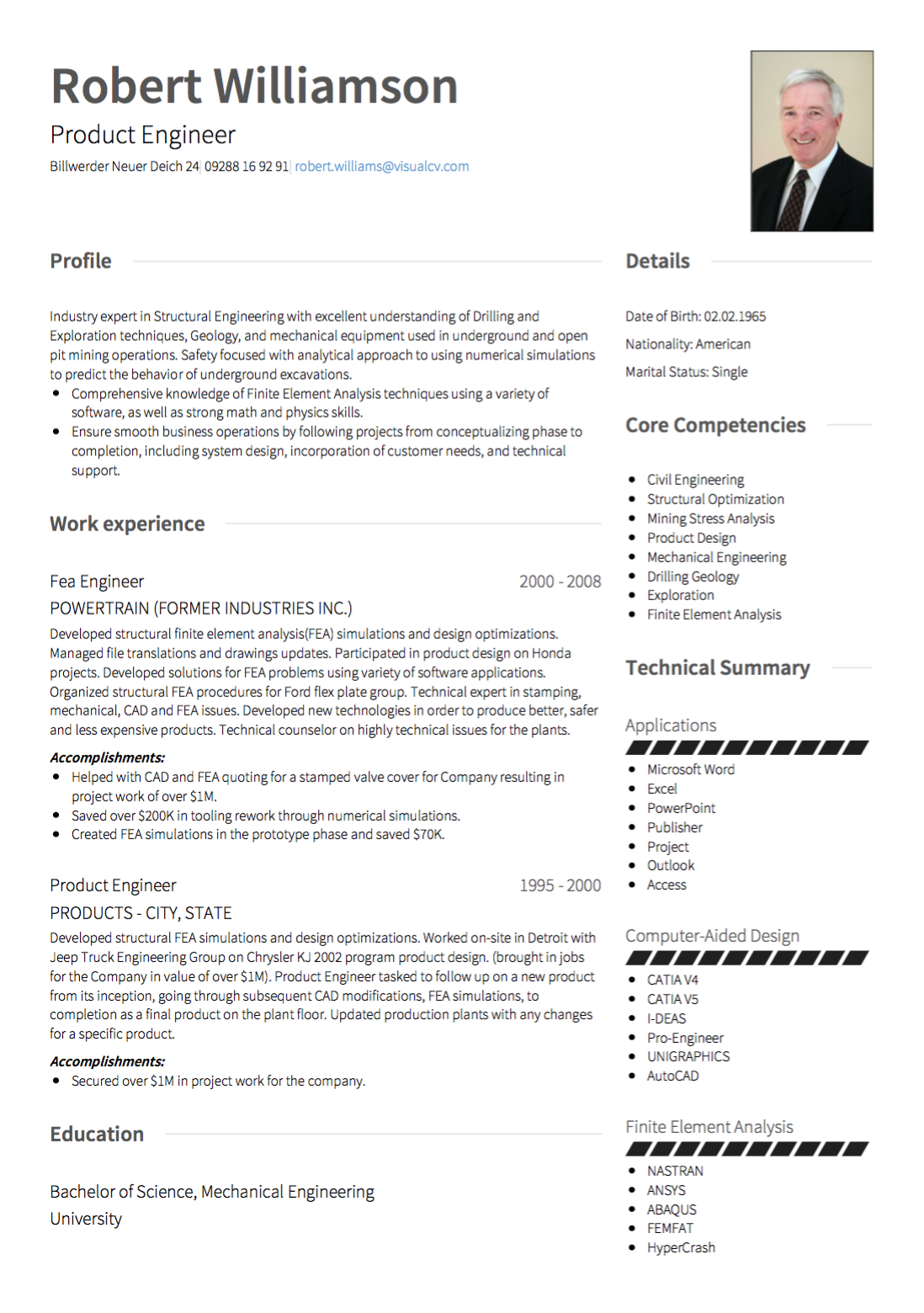 Germany Best Resume Template Resume Format Cv Template inside measurements 1098 X 1560