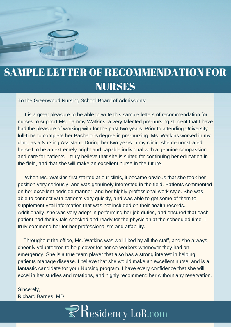 Get The Best Nurse Recommendation Letter Writing Help inside proportions 794 X 1123