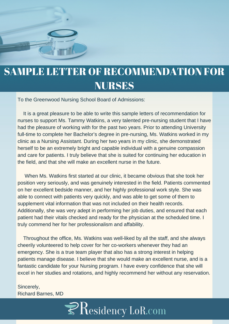 Get The Best Nurse Recommendation Letter Writing Help regarding size 794 X 1123