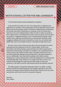 Get This Motivation Letter For Mba Admission Sample To Make for measurements 794 X 1123