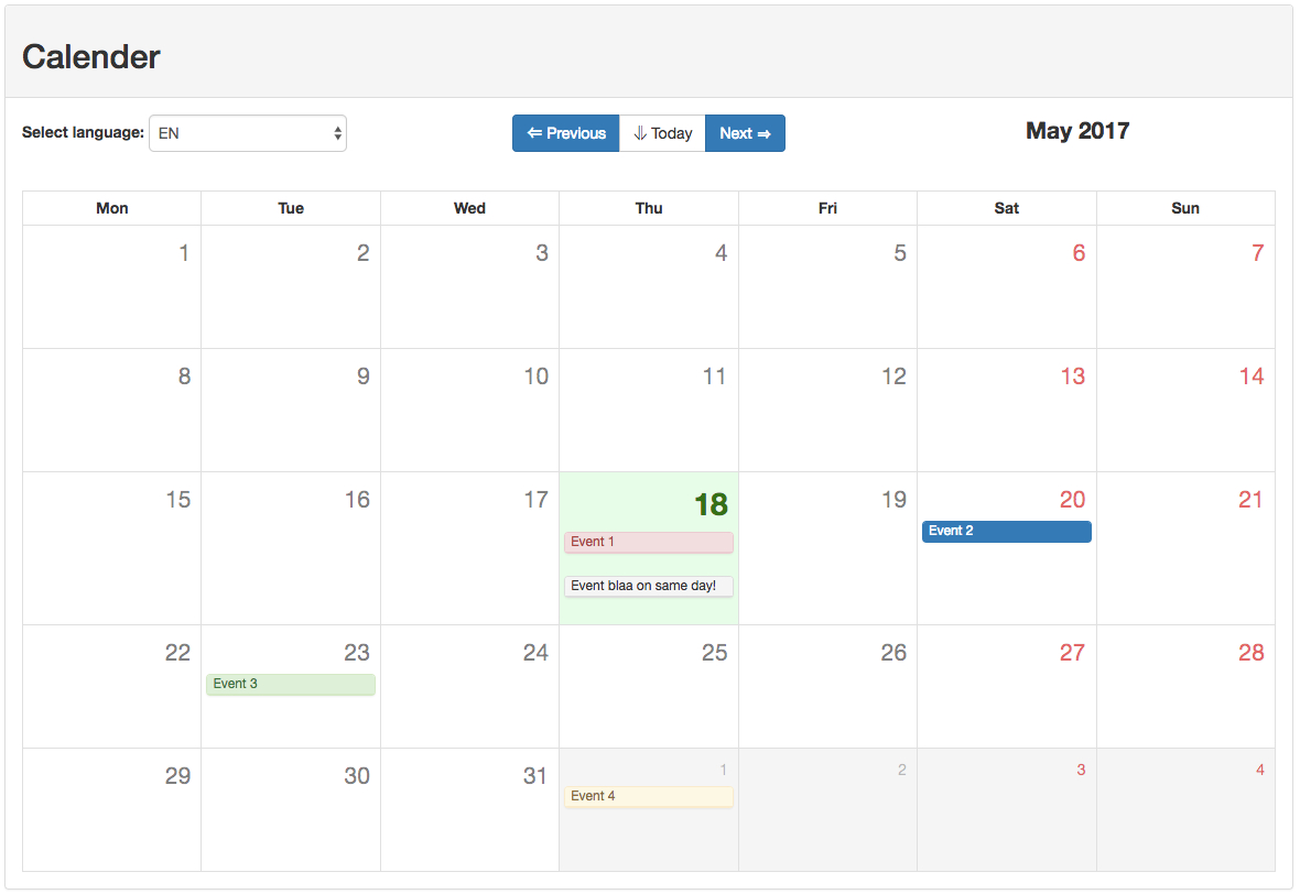 Github Eazyservervue Bootstrap Calendar Use The Magical inside size 1180 X 812