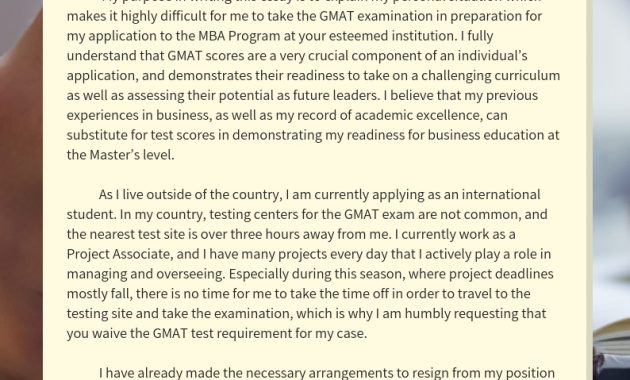 Gmat Waiver Mba Essay Sample Mba Letter Writing Guide within dimensions 794 X 1123