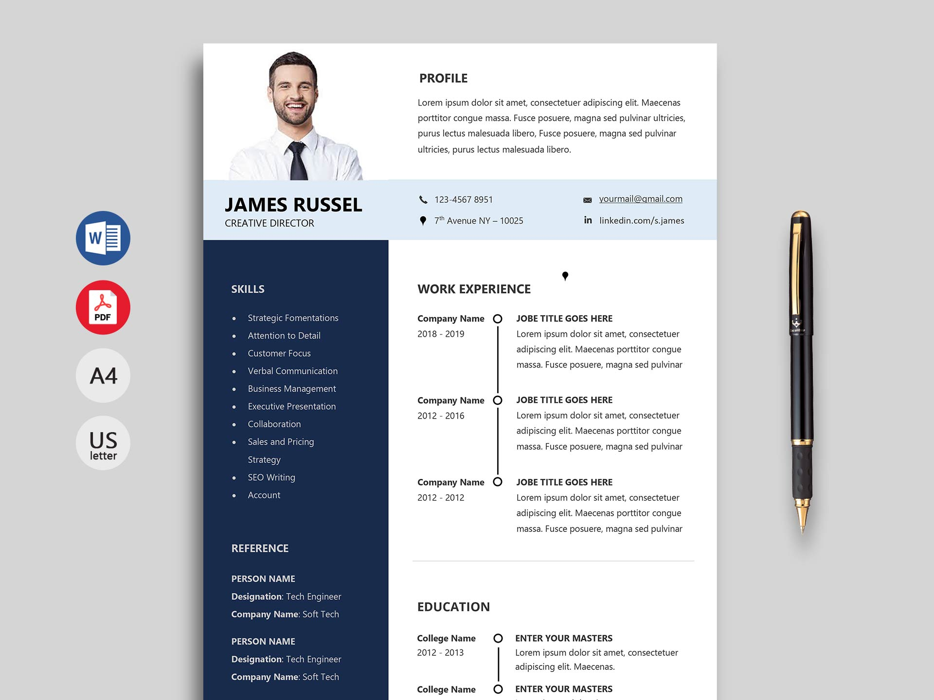 Grand Professional Resume Template Word Doc Resumekraft throughout dimensions 1920 X 1440