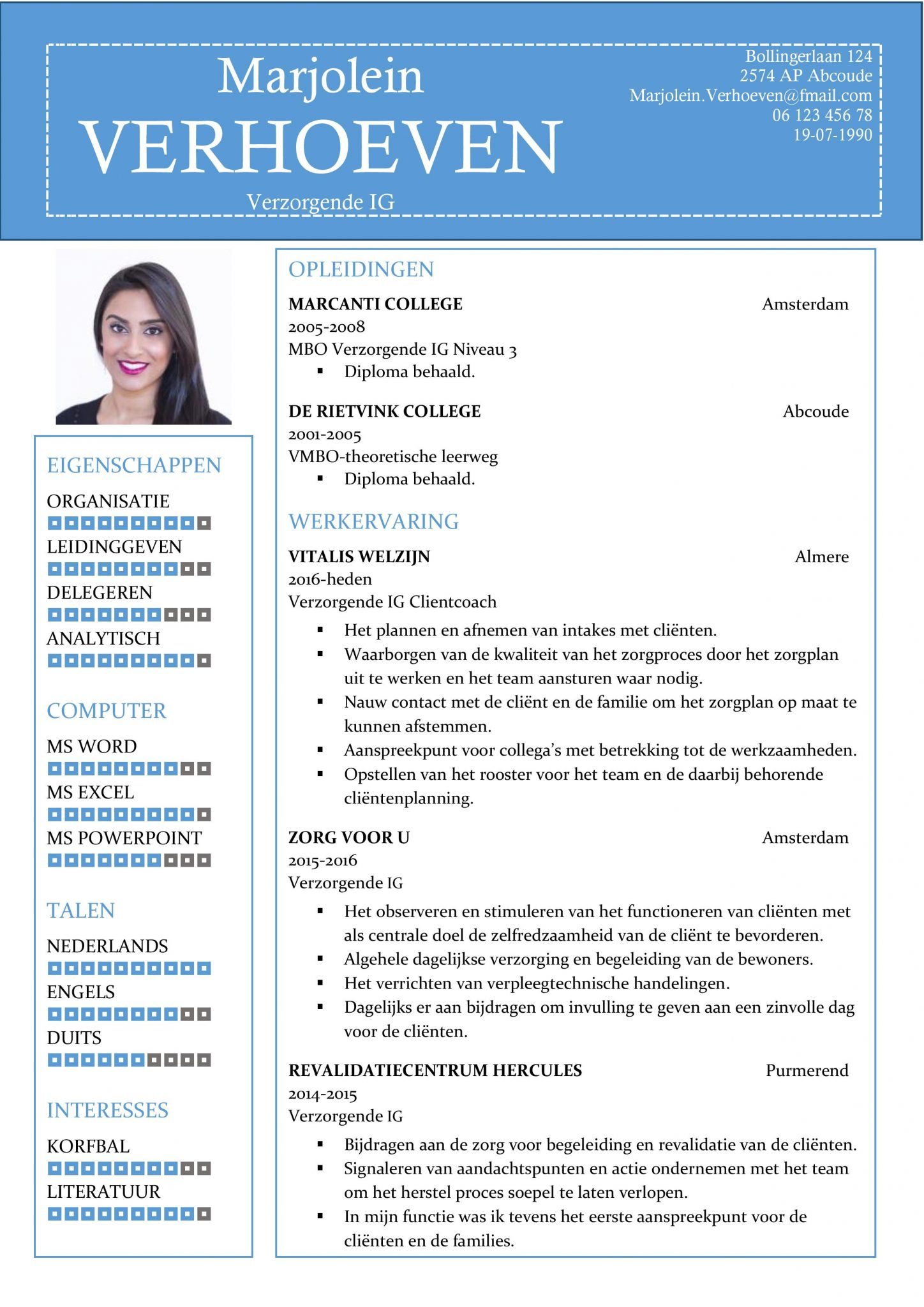 Gratis Cv Sjabloon Voorbeelden Cv Templates Sjablonen In inside size 1448 X 2048