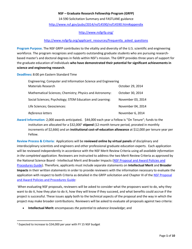 Nsf Grfp Reference Letter Deadline • Invitation Template Ideas