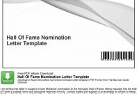 Hall Of Fame Nomination Letter Template Pdf Free Download with sizing 960 X 1336