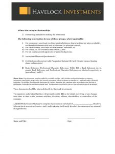 Havelock Investments Compliance Formsdocx Molbro regarding dimensions 768 X 1024