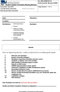 Health And Safety Minutes Of Meeting Template Enom within measurements 728 X 1102