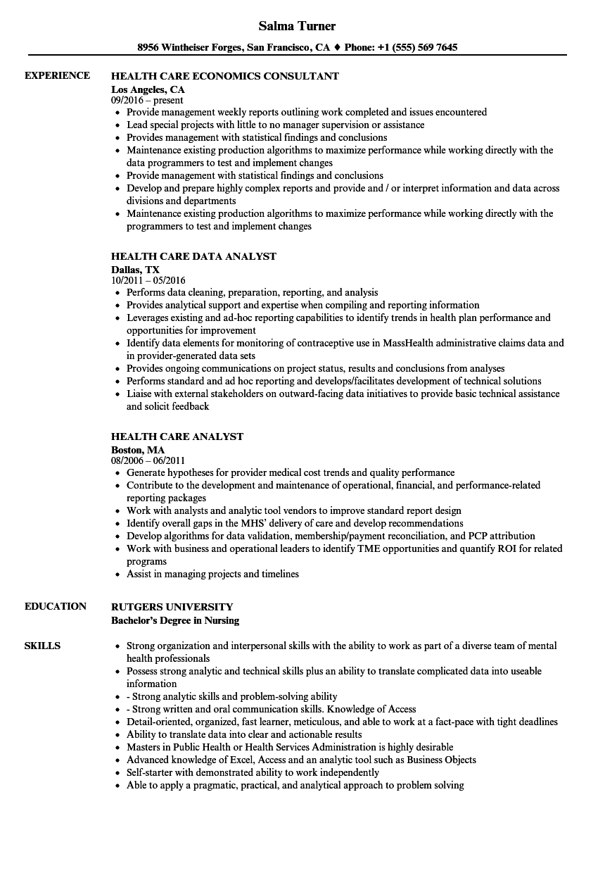 Health Care Resume Samples Velvet Jobs throughout dimensions 860 X 1240