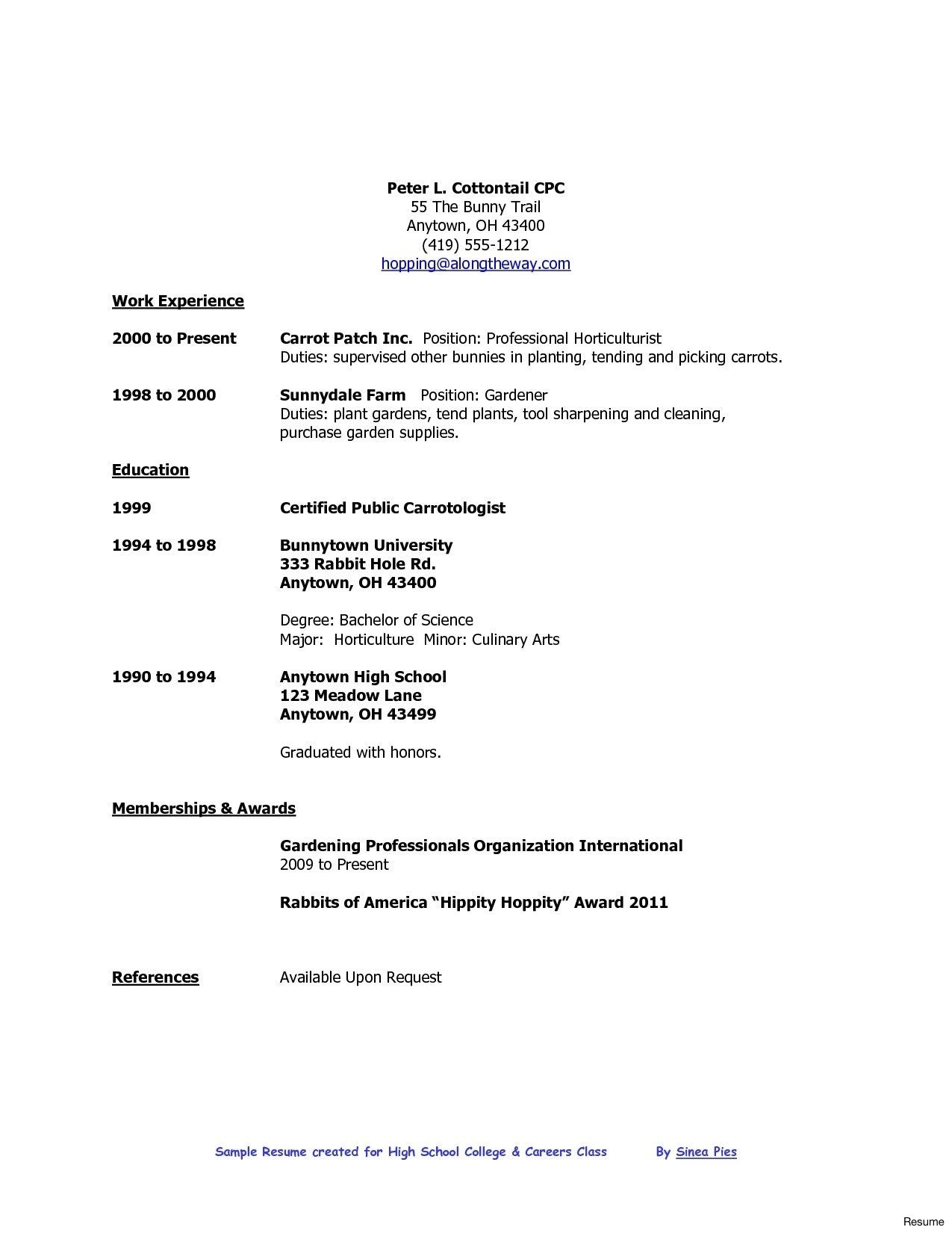 High School Graduate Job Resume Samples College Resume within measurements 1275 X 1650