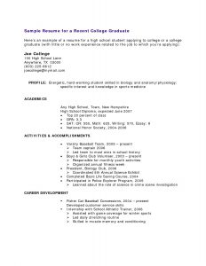 High School Student Resume With No Work Experience Resume for measurements 1275 X 1650