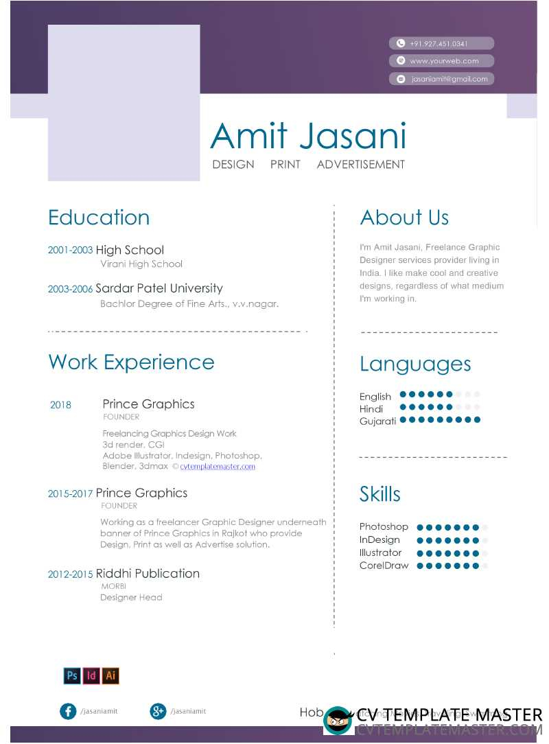 Highlight Word Cv Template With Garamond Light Blue intended for proportions 800 X 1084