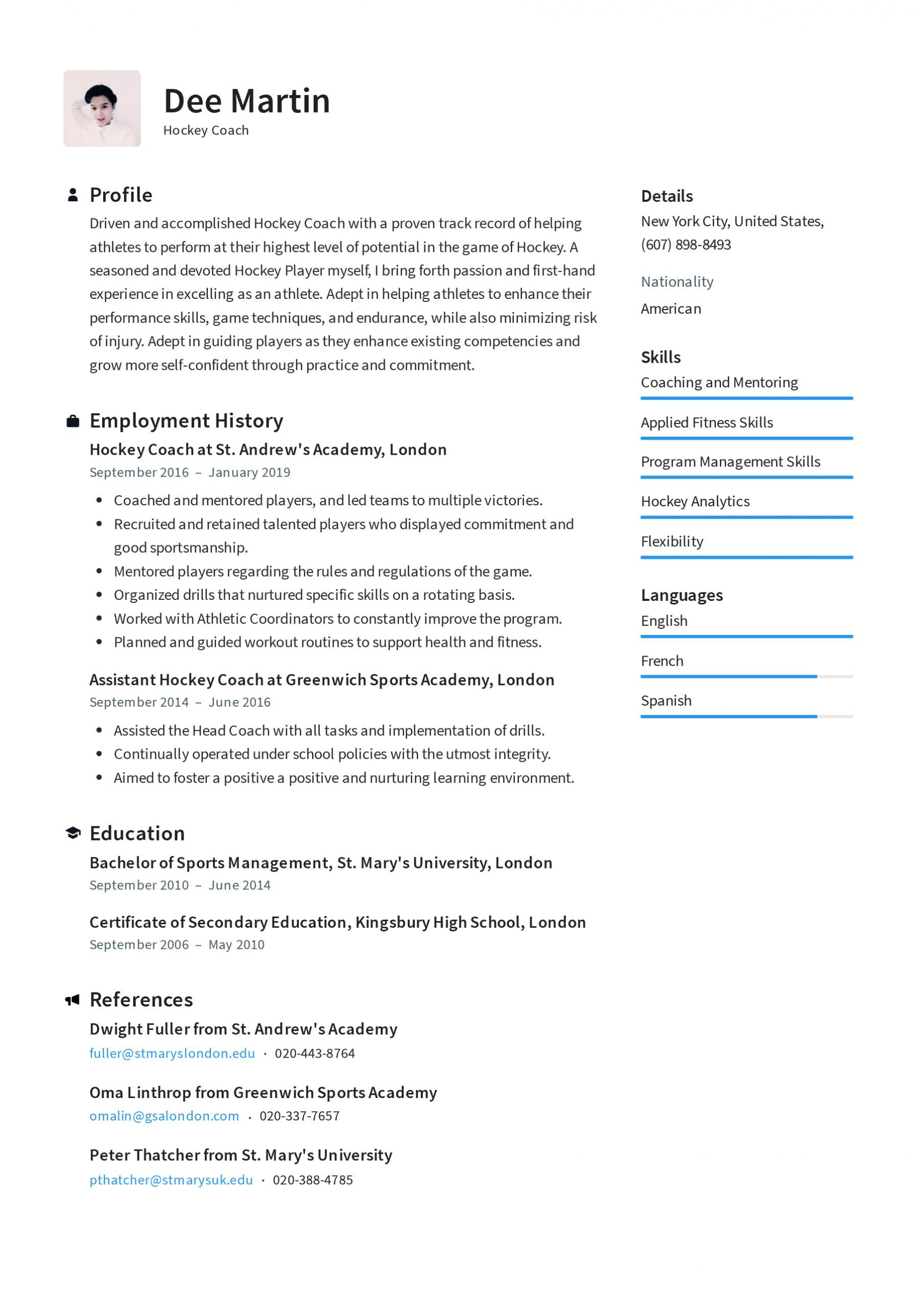 Hockey Coach Resume Examples Full Guid 1915663 Png pertaining to proportions 1818 X 2573