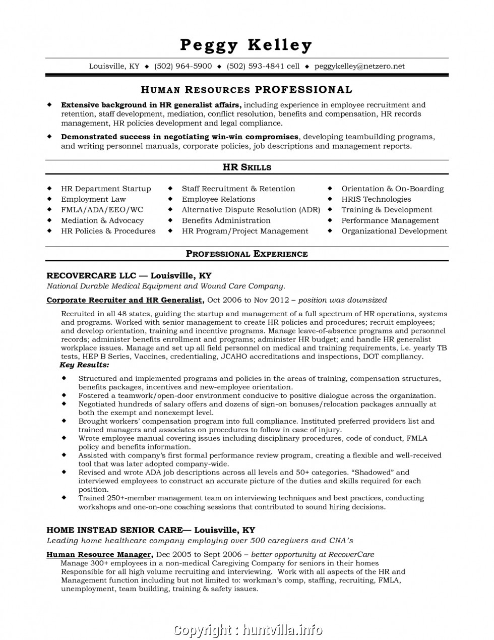 Hr Recruiter Resume Examples Best Resume Examples for proportions 980 X 1269