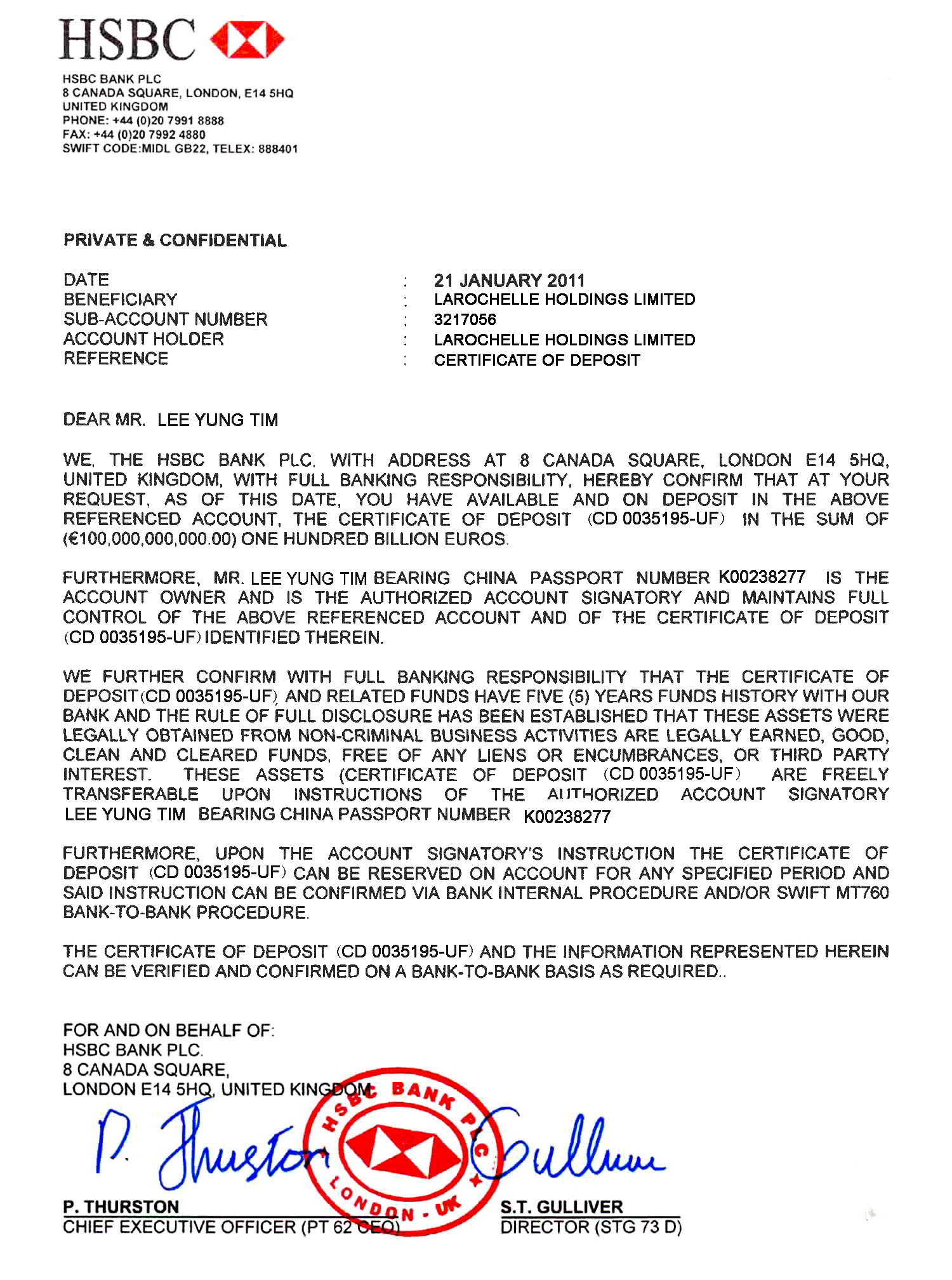 Hsbc Bank Confirmation Letter inside sizing 1500 X 2016