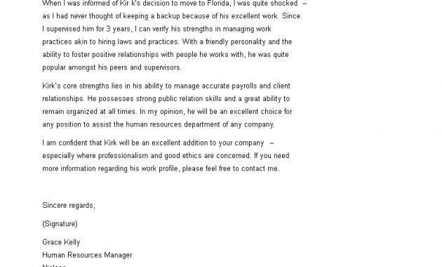 Human Resource Assistant Recommendation Letter Templates inside measurements 793 X 1122