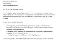 Human Resources Hr Cover Letter Example Resume Genius with regard to measurements 800 X 1132