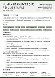 Human Resources Hr Resume Sample Writing Tips Rg regarding measurements 800 X 1132