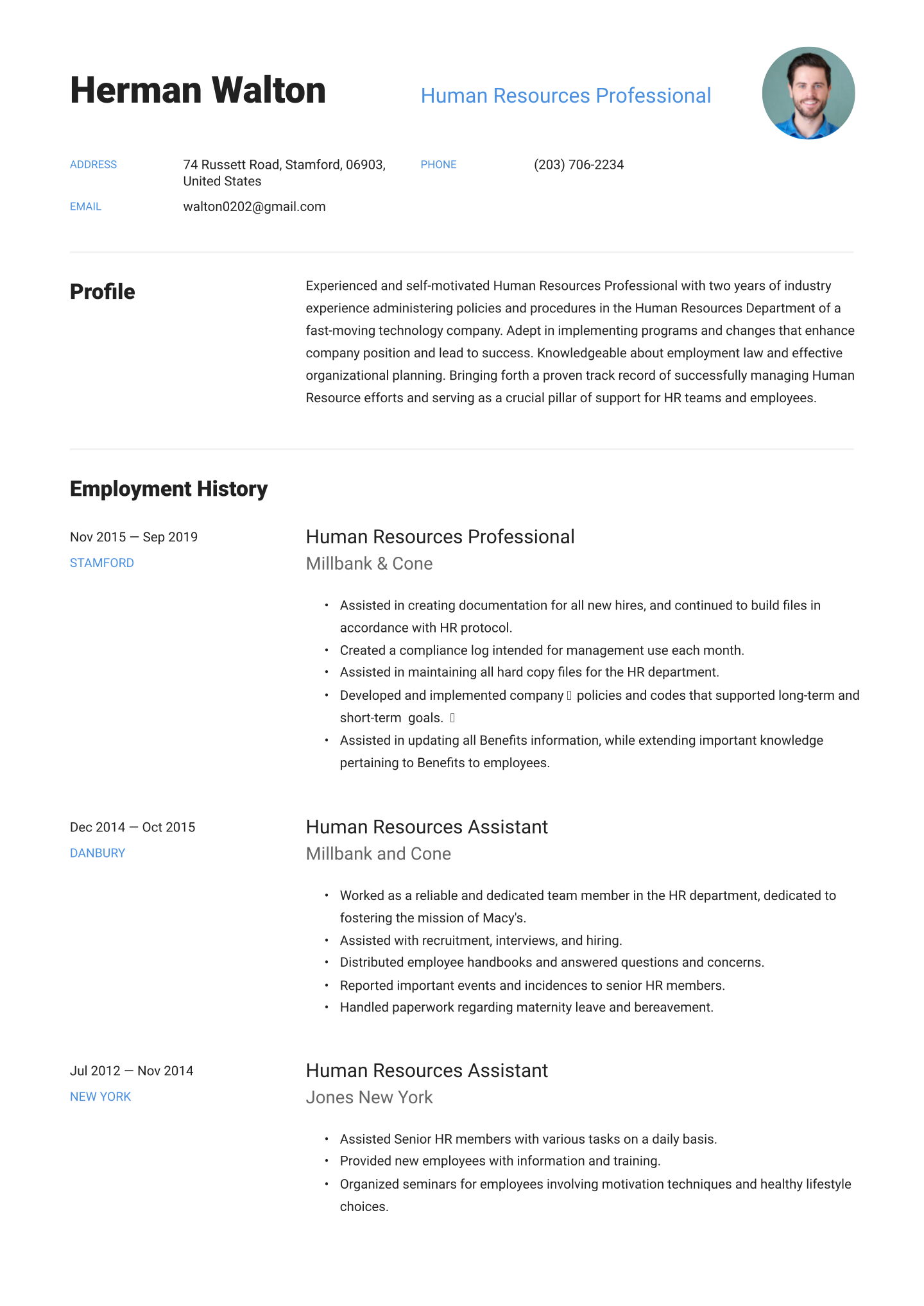 Human Resources Resume Examples Writing Tips 2020 Free inside dimensions 1440 X 2036
