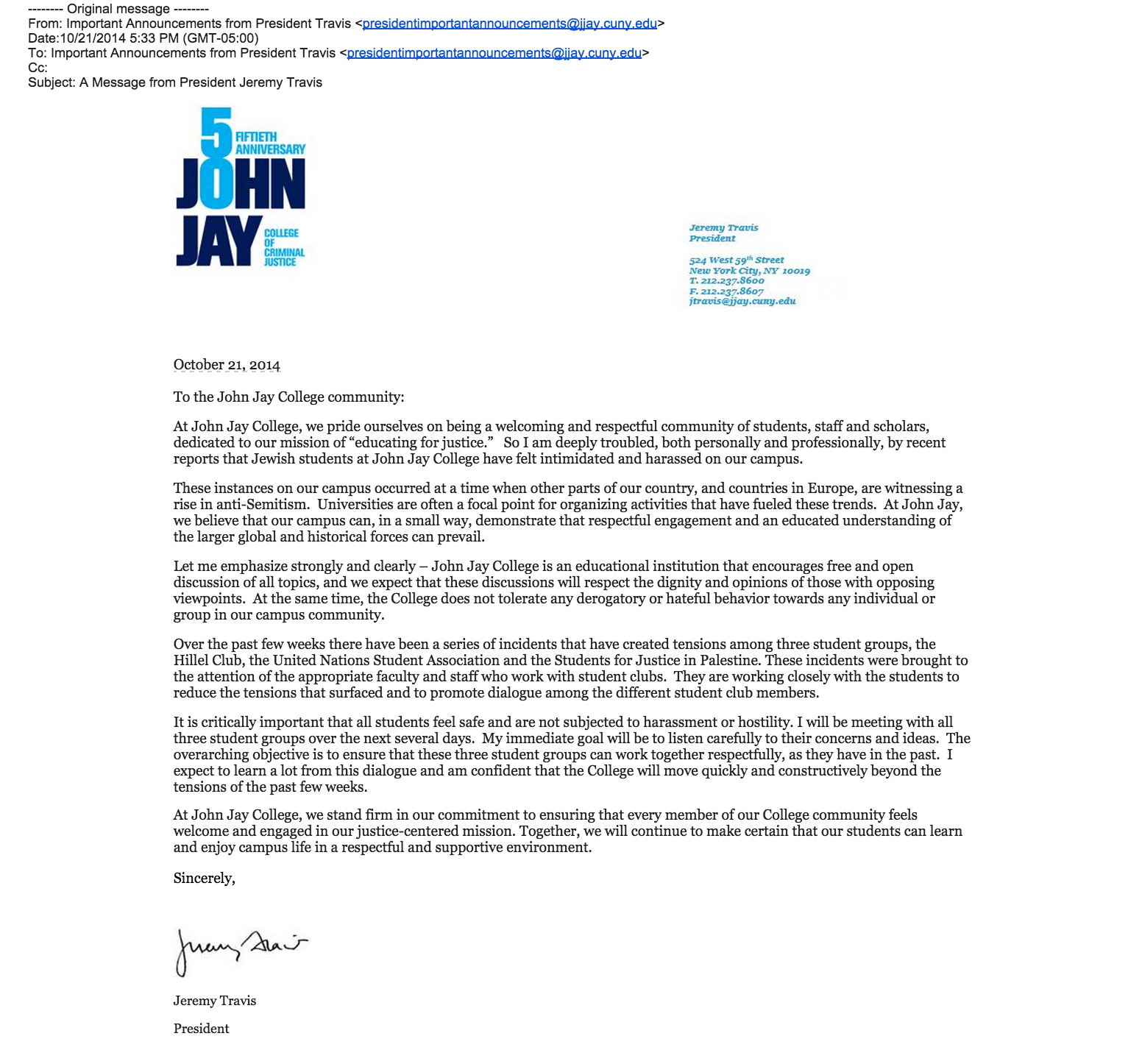 John Jay College Letter Of • Invitation Template Ideas