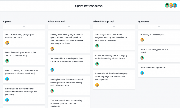 Ides Et Modle Pour Rtrospective De Sprint Agile Asana pertaining to sizing 4800 X 3060