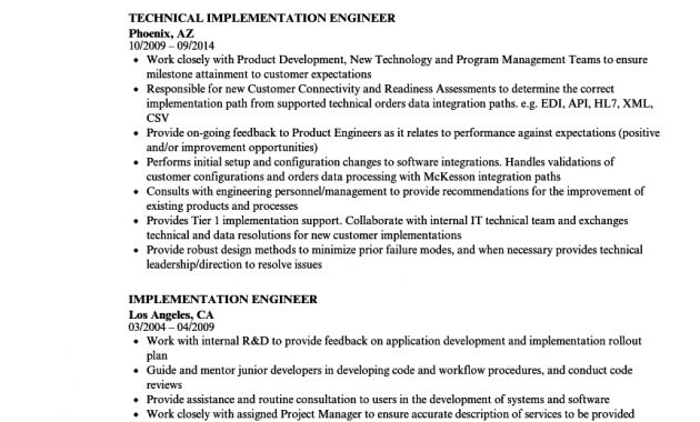 Implementation Engineer Resume Samples Velvet Jobs inside dimensions 860 X 1240